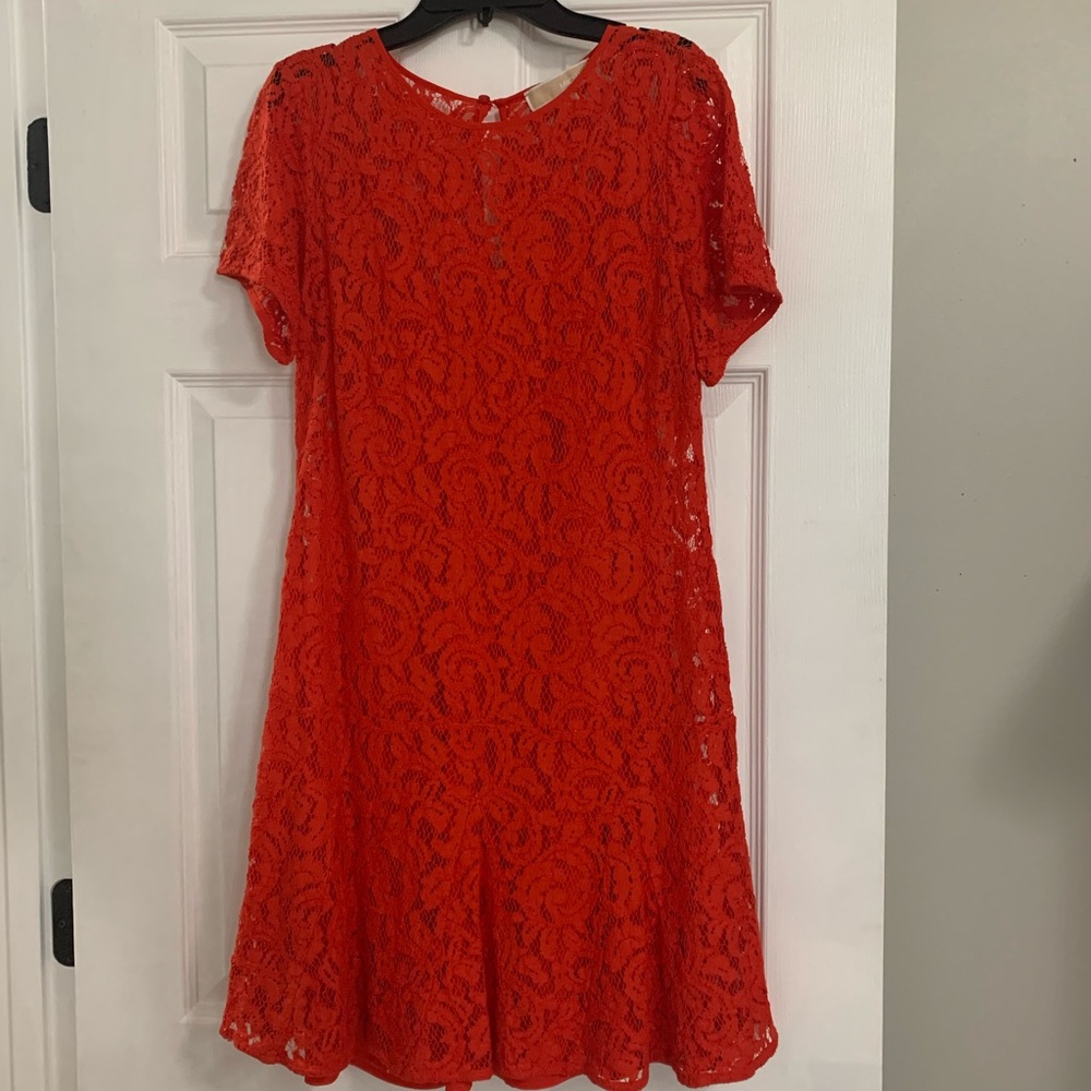Red Lace Michael Kors Dress